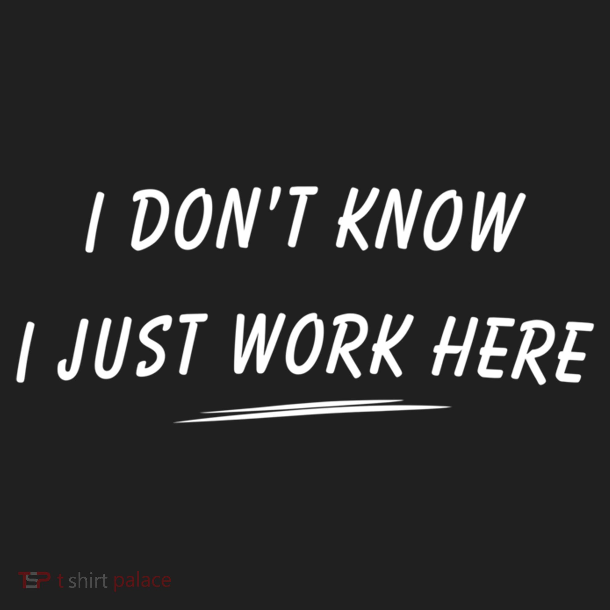 I DonT Know I Just Work Here Funny Employee Saying Gift Beanie