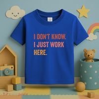 I DonT Know I Just Work Here Funny Work Sarcastic Gift Toddler T-Shirt thumb 3