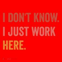 I DonT Know I Just Work Here Funny Work Sarcastic Gift Santa Hat thumb 1