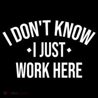 I Dont Know I Just Work Here Funny Jokes Sarcastic Backpack thumb 2