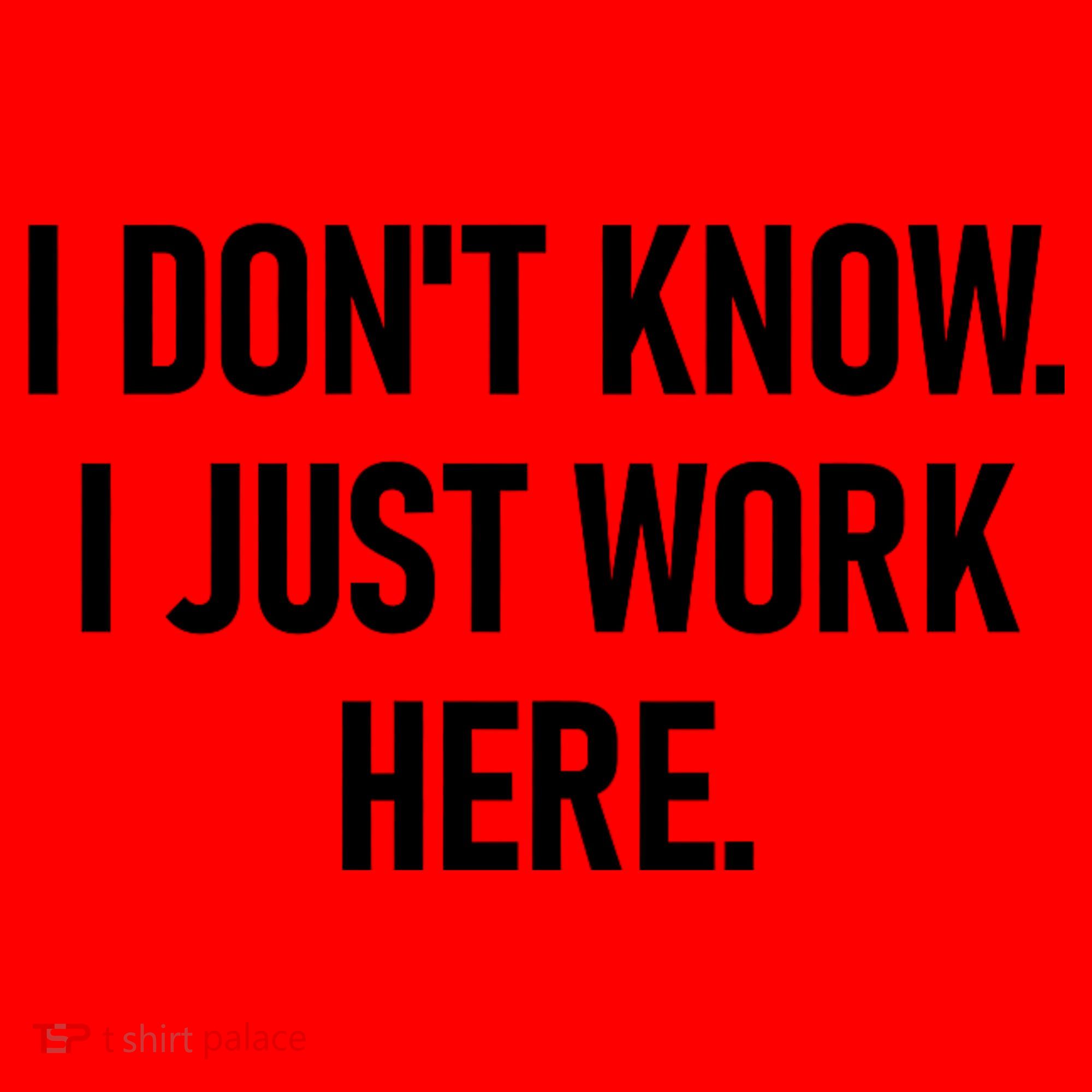I DonT Know I Just Work Here Funny Jokes Sarcastic Santa Hat