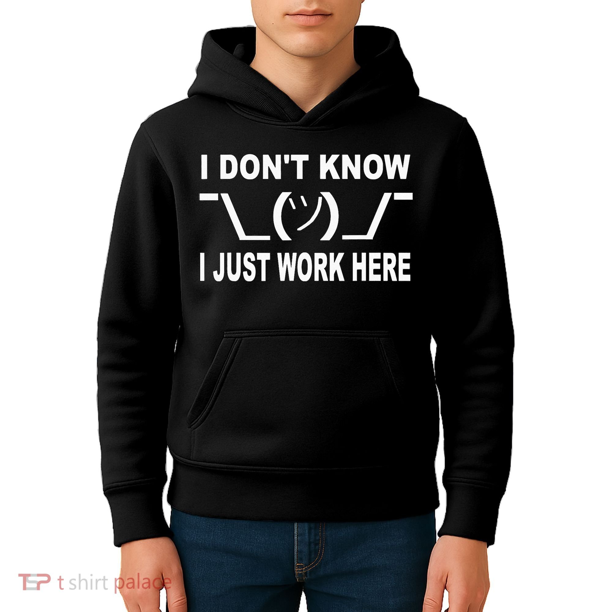 I Dont Know I Just Work Here Kids Hoodie