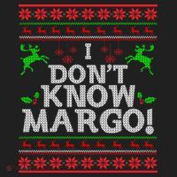 I Don't Know Margo Ugly Christmas Funny Movie Golf Towel thumb 3