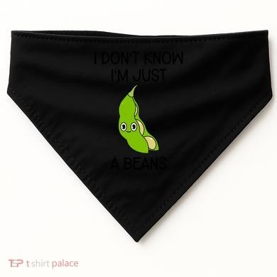 I DonT Know IM Just A Beans Cute Beans Gift USA-Made Doggie Bandana