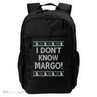 I Don't Know Margo Ugly Christmas Funny Movie Backpack thumb 0
