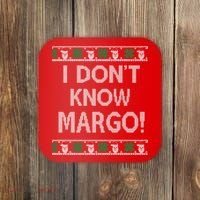 I Don't Know Margo Ugly Christmas Funny Movie Coaster thumb 0