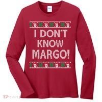I Don't Know Margo Ugly Christmas Funny Movie Women's Long Sleeve Shirt thumb 0