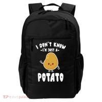 I Don't Know I'm Just A Potato Funny Sarcastic Potato , Potato Lover Backpack thumb 0