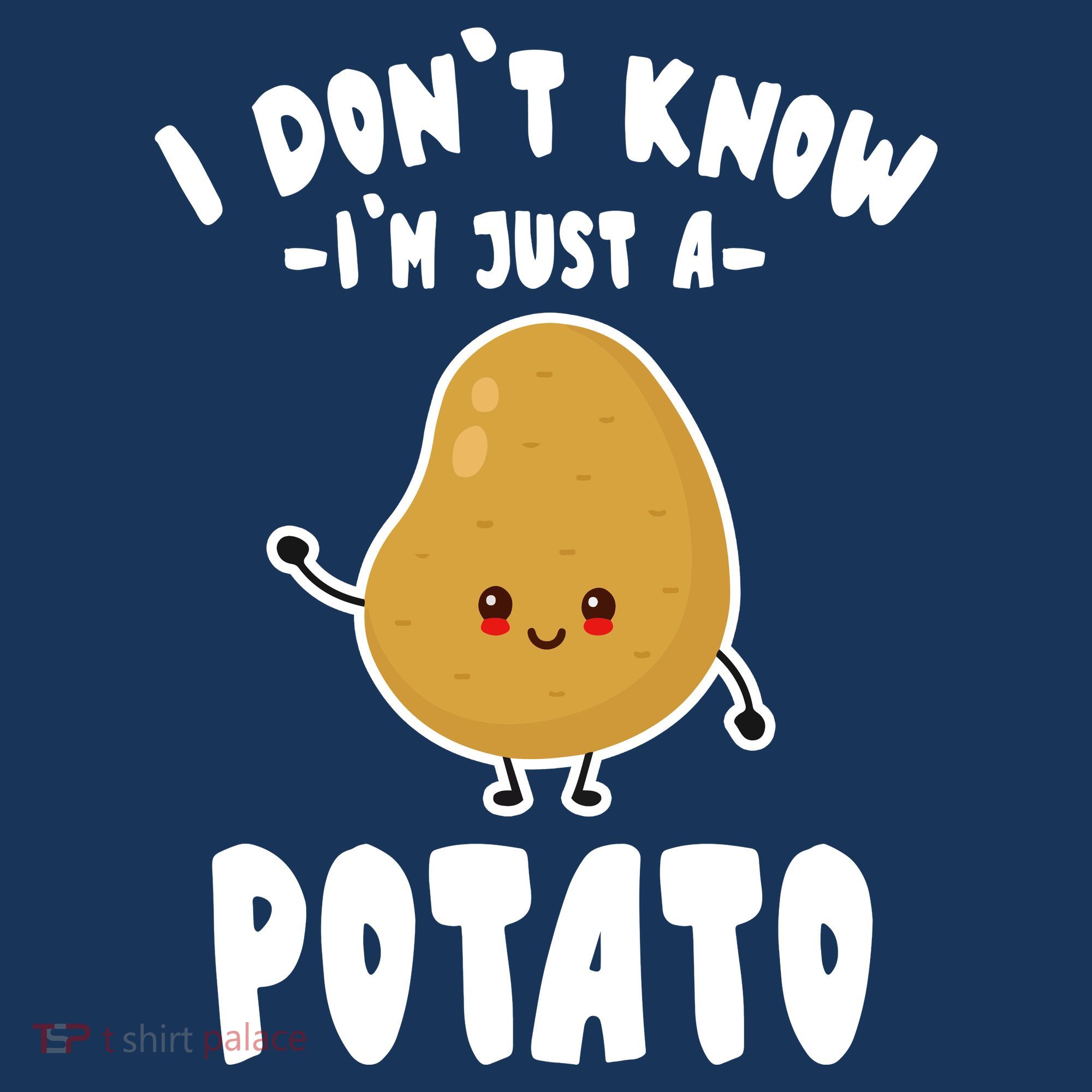 I Don't Know I'm Just A Potato Funny Sarcastic Potato , Potato Lover Polo