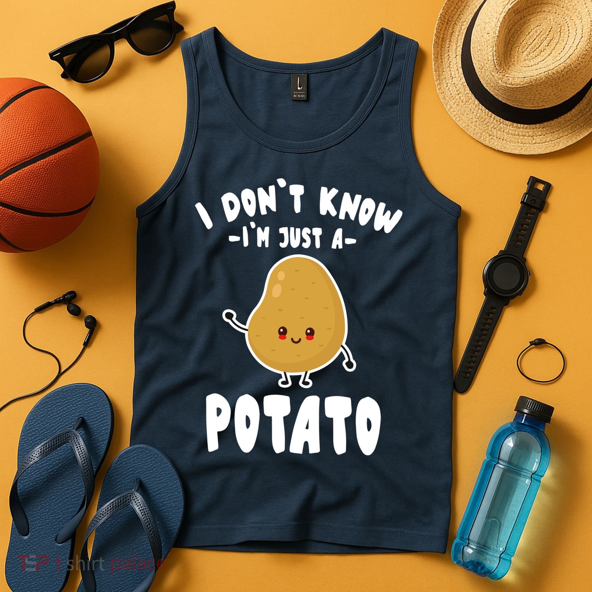 I Don't Know I'm Just A Potato Funny Sarcastic Potato , Potato Lover Tank Top