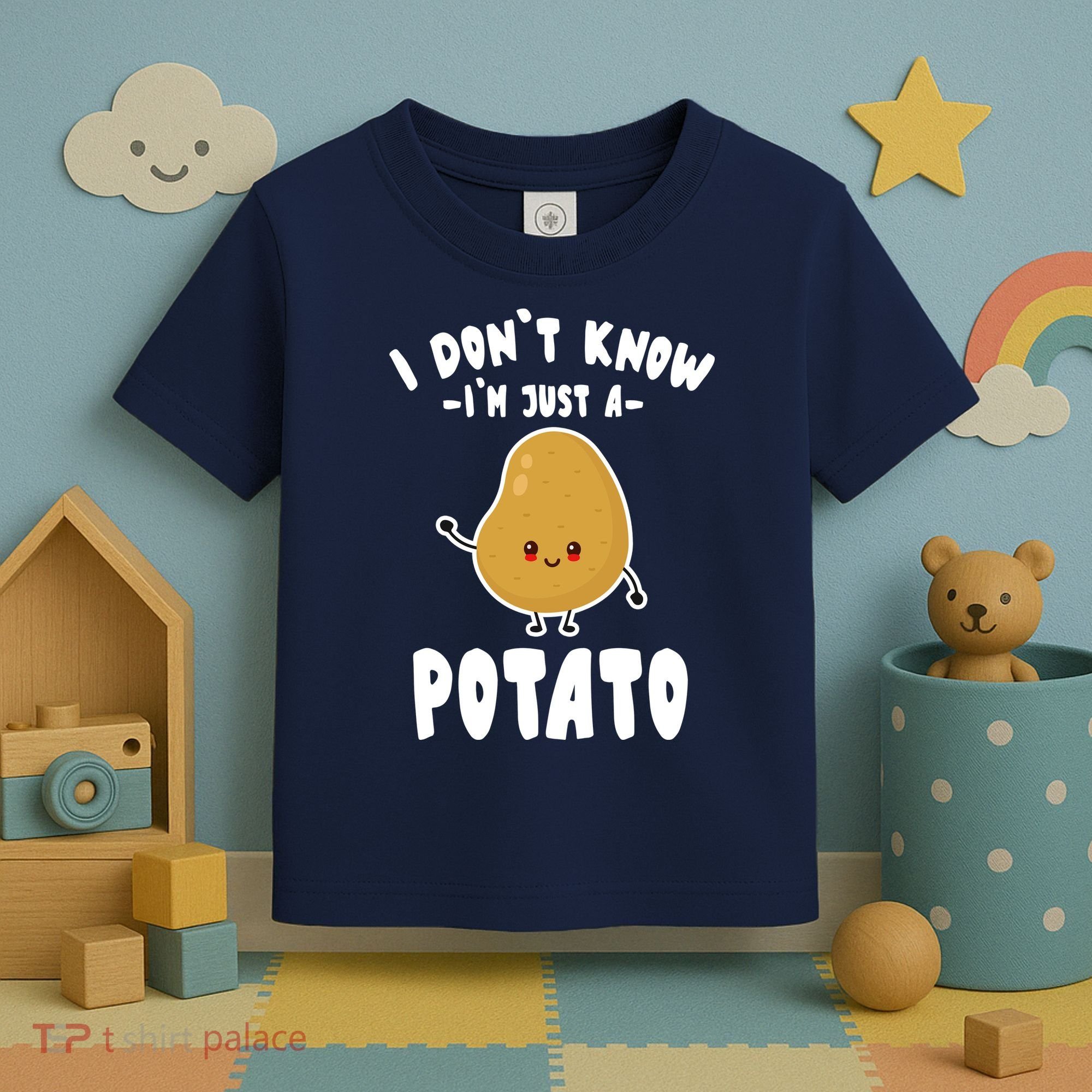 I Don't Know I'm Just A Potato Funny Sarcastic Potato , Potato Lover Toddler T-Shirt