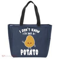 I Don't Know I'm Just A Potato Funny Sarcastic Potato , Potato Lover Tote Bag thumb 0