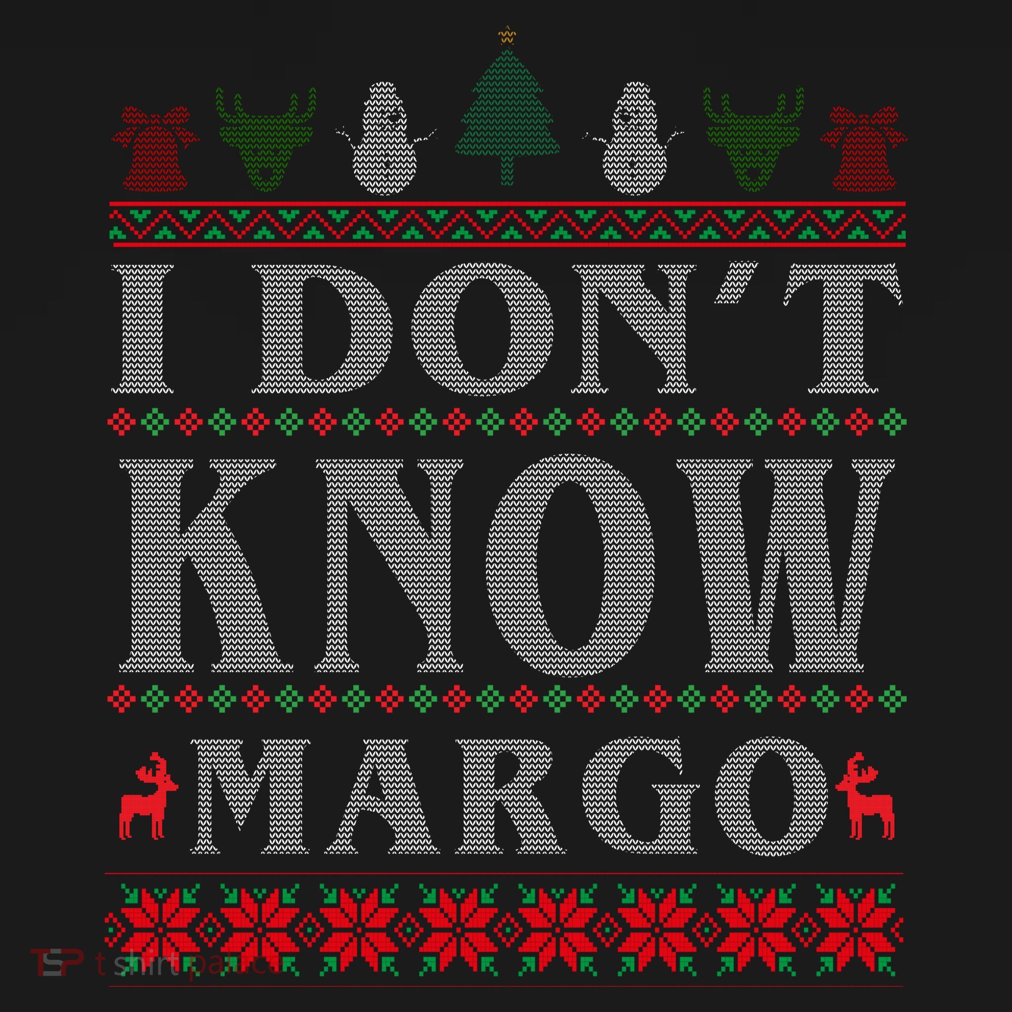 I Don't Know Margo Funny Ugly Christmas Tote Bag