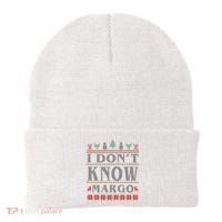 I Don't Know Margo Funny Ugly Christmas Beanie thumb 0