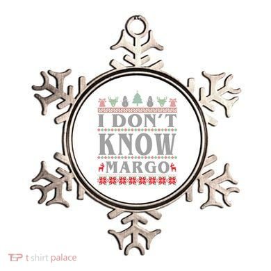 I Don't Know Margo Funny Ugly Christmas Ornament