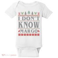 I Don't Know Margo Funny Ugly Christmas Baby Bodysuit thumb 0