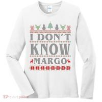 I Don't Know Margo Funny Ugly Christmas Women's Long Sleeve Shirt thumb 0