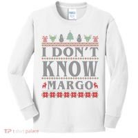I Don't Know Margo Funny Ugly Christmas Kids Long Sleeve Shirt thumb 0
