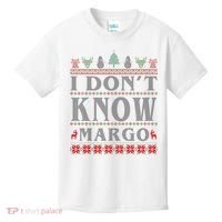 I Don't Know Margo Funny Ugly Christmas Kids T-Shirt thumb 0