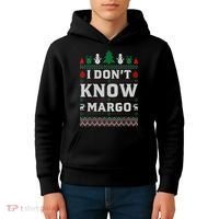 I Don'T Know Margo Funny Christmas Vacation Kids Hoodie thumb 4