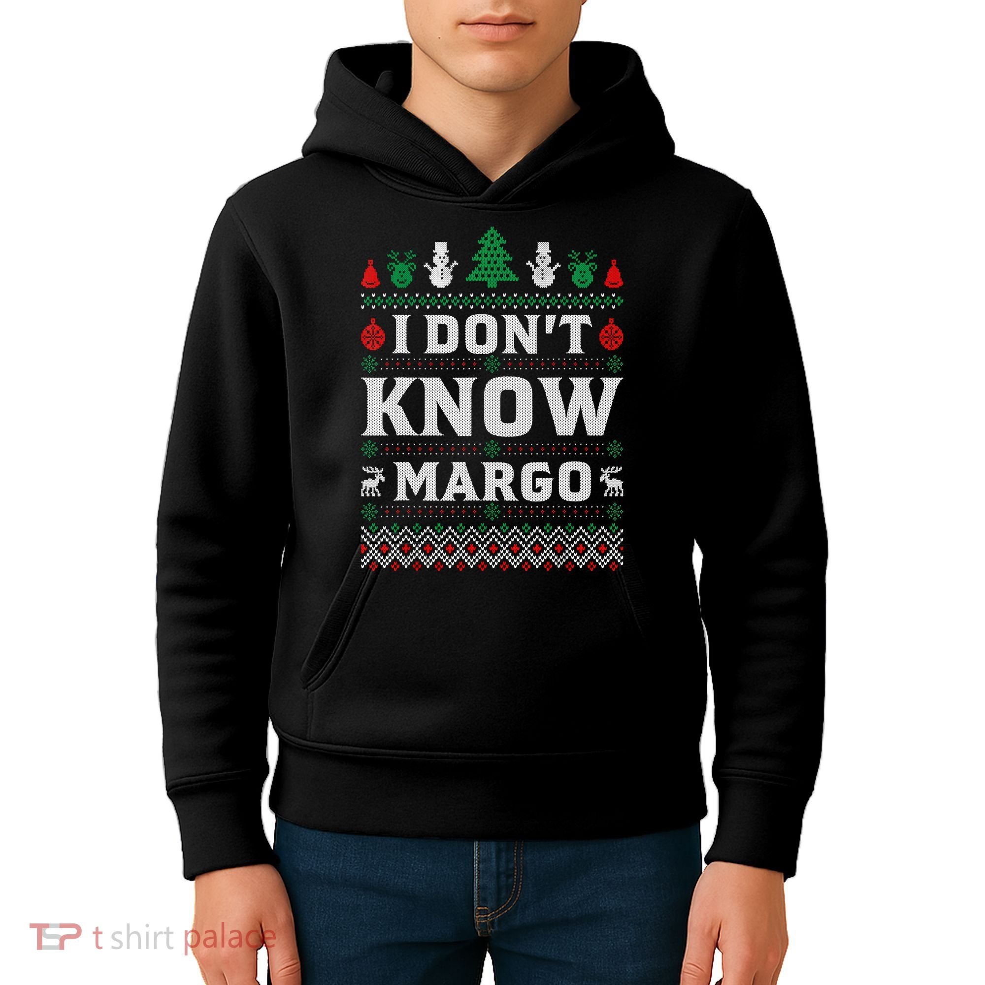 I Don'T Know Margo Funny Christmas Vacation Kids Hoodie