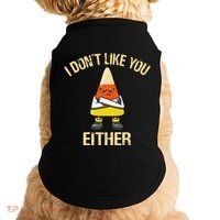 I DonT Like You Either Candy Corn Doggie Tank thumb 0