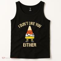 I DonT Like You Either Candy Corn Tank Top thumb 2