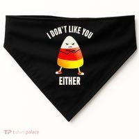 I Dont Like You Either Candy Corn USA-Made Doggie Bandana thumb 0