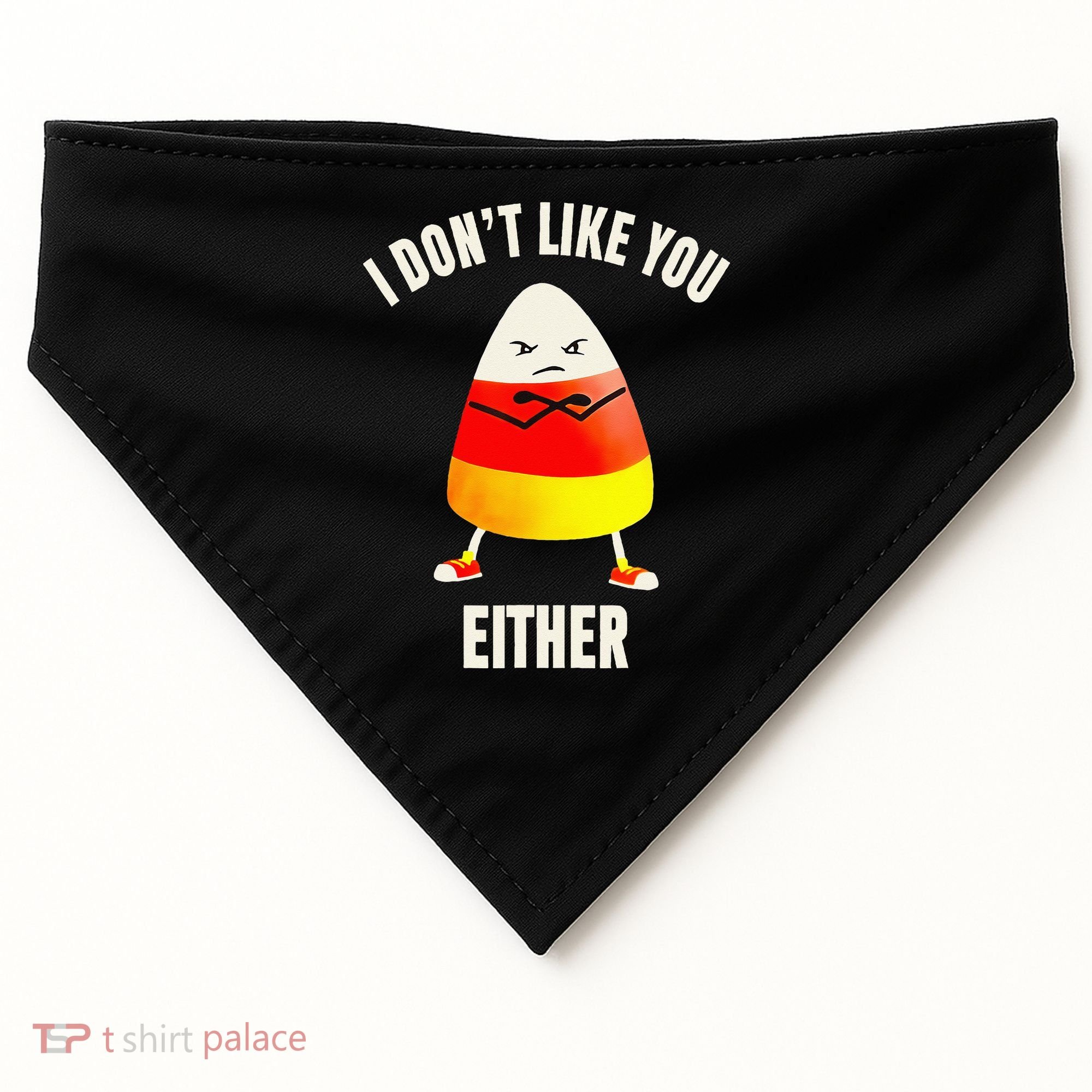 I Dont Like You Either Candy Corn USA-Made Doggie Bandana