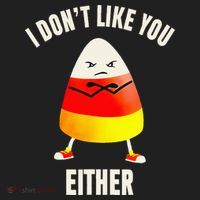 I Dont Like You Either Candy Corn Beanie thumb 2