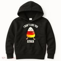 I Dont Like You Either Candy Corn Kids Hoodie thumb 0