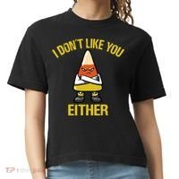 I Dont Like You Either Funny Halloween Candy Corn Comfort Colors Boxy T-Shirt thumb 0