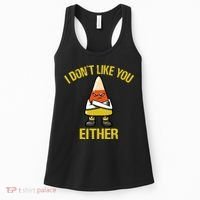 I Dont Like You Either Funny Halloween Candy Corn Women's Tank Top thumb 0
