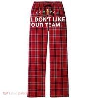 I Don’T Like Our Team Women's Flannel Plaid Pajama Pants thumb 0