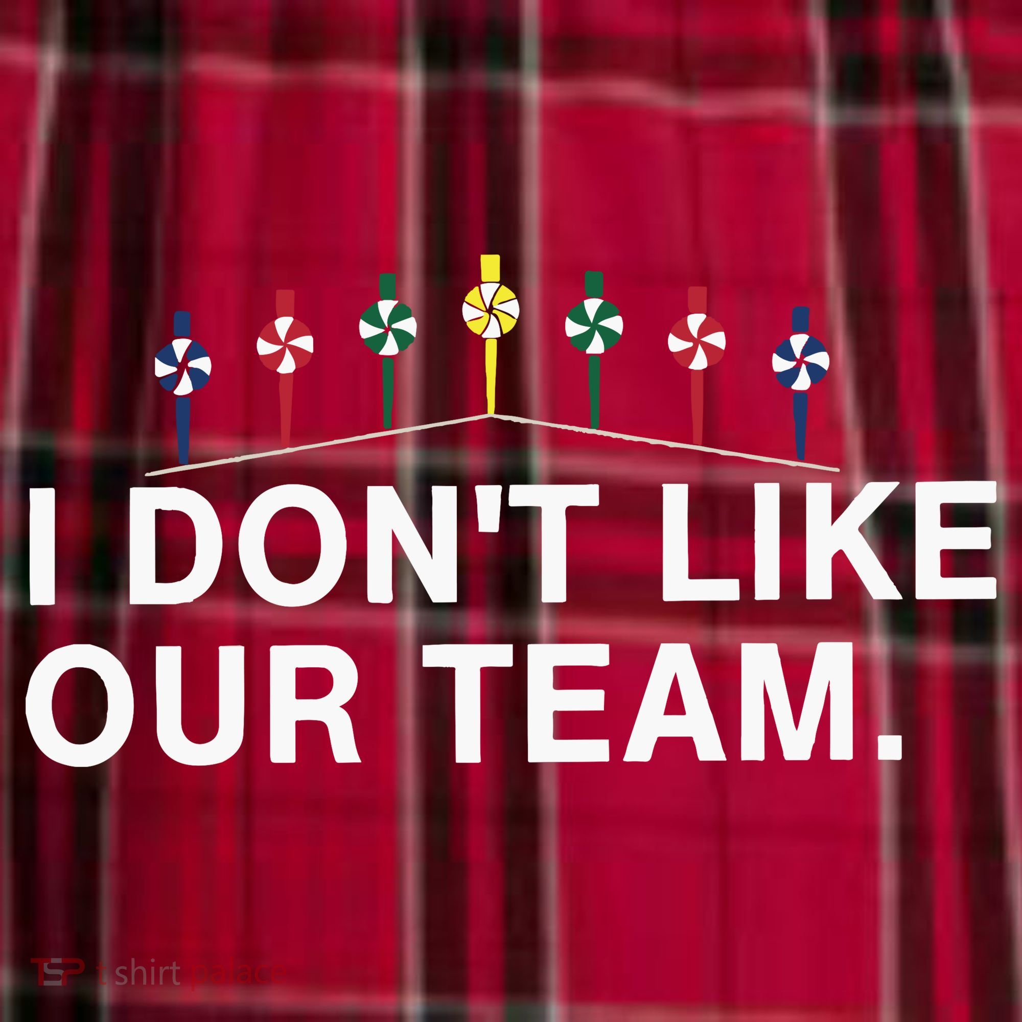I Don’T Like Our Team Women's Flannel Plaid Pajama Pants