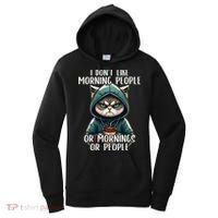 I Dont Like Morning People Coffee & Sarcastic Cat Grumpy Women's Hoodie thumb 0