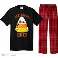 I Don't Like You Either Funny Halloween Candy Corn Pajama Set thumb 0