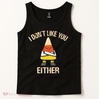 i don't like you either candy corn funny corn lover  Tank Top thumb 2