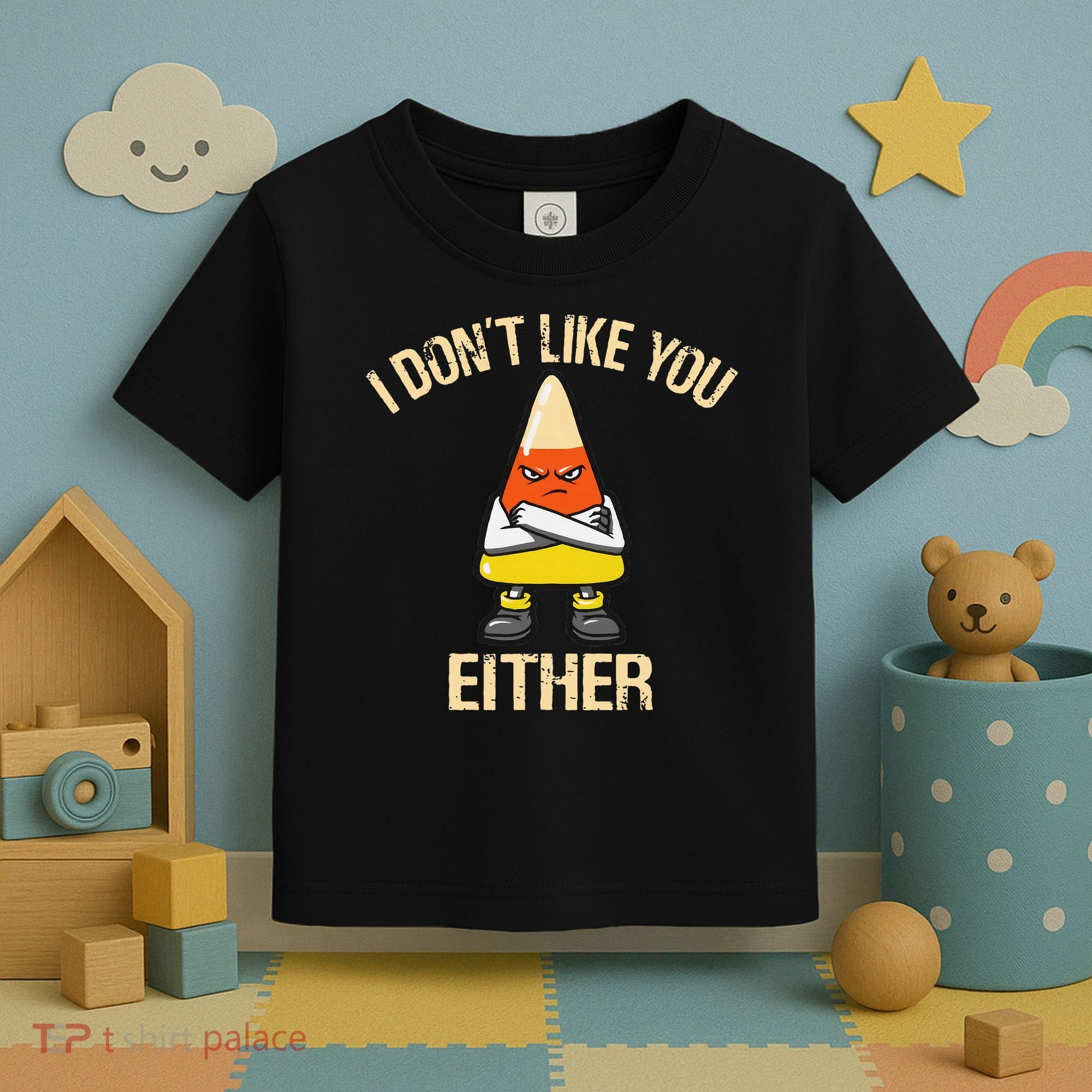 i don't like you either candy corn funny corn lover  Toddler T-Shirt