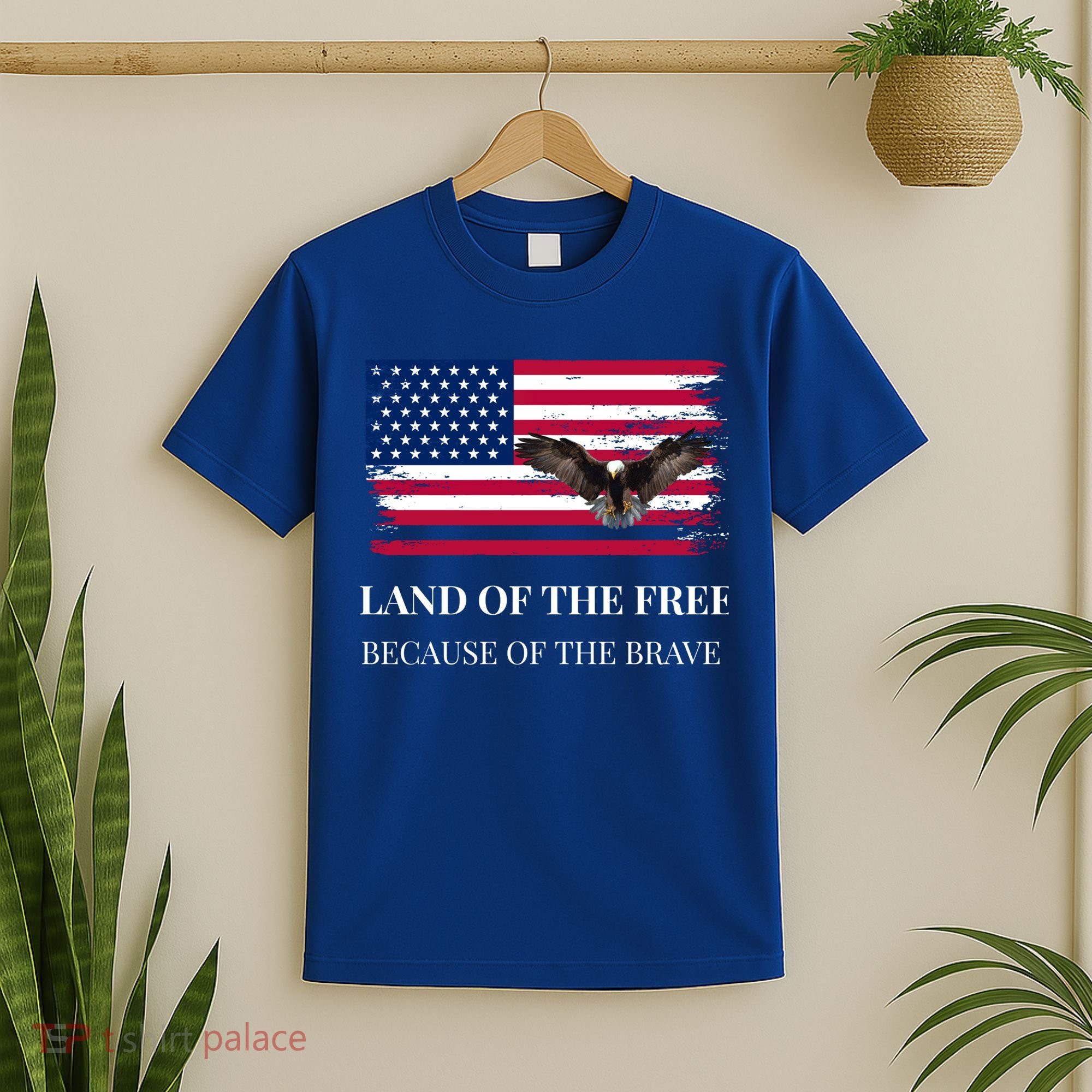 Independence Day Land Of The Free Because Of The Brave Gift T-Shirt