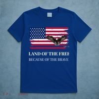 Independence Day Land Of The Free Because Of The Brave Gift T-Shirt thumb 5