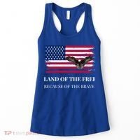 Independence Day Land Of The Free Because Of The Brave Gift Women's Tank Top thumb 0