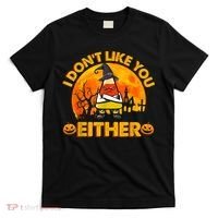 I Don't Like You Either Funny Halloween Candy Corn T-Shirt thumb 0