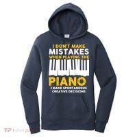 I Don't Make Mistakes Piano Musician Humor Women's Hoodie thumb 0