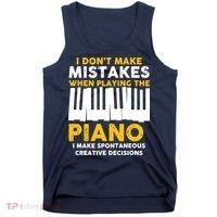 I Don't Make Mistakes Piano Musician Humor Tank Top thumb 0