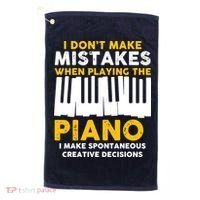 I Don't Make Mistakes Piano Musician Humor Golf Towel thumb 0