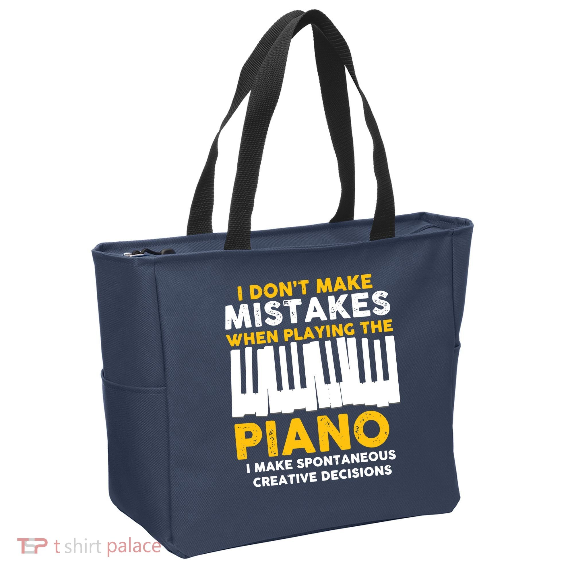 I Don't Make Mistakes Piano Musician Humor Tote Bag