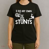 I Do My Own Stunts Mountain Biker Funny T-Shirt thumb 4