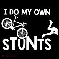 I Do My Own Stunts Mountain Biker Funny T-Shirt thumb 7