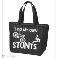 I Do My Own Stunts Mountain Biker Funny Tote Bag thumb 3
